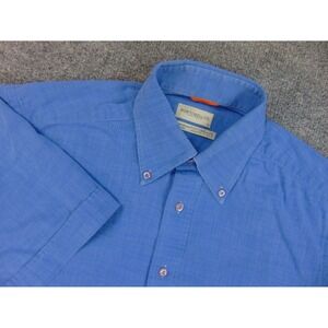 Portobellos Shirt Mens Med Blue Chambray Button Down Collar
